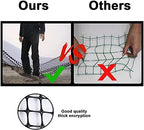 3.3x66ft [heavy duty] plastic fence animal barrier,snow fence.(green), close-up detail