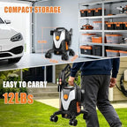 electric pressure washer 4500psi 2.8 gpm with anti-tipping on a desk or shelf