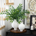 mizii 36pcs italian ruscus artificial greenery stems silk on a desk or shelf