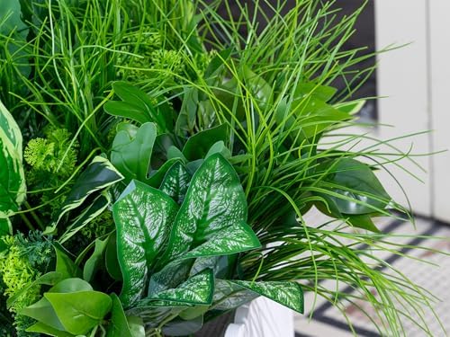 artificial plants outdoor, faux flower greenery stems for, view 9