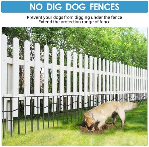 eibikdi 50ft x 13in garden animal barrier fence shown in use