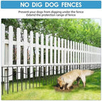 eibikdi 50ft x 13in garden animal barrier fence shown in use
