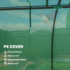 outsunny mini greenhouse 177.2" x 39.4" x 31.5", side view