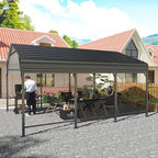 airwire 10x15 ft metal carport canopy with reinforced on a desk or shelf