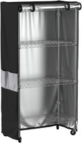 wire shelving storage cover waterproof dustproof clear window, main product view