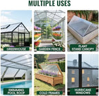 evereco 6 pcs greenhouse panel, 4'ft x 2'ft, package contents