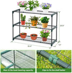 lean to greenhouse with 3-tier shelves: ohuhu portable, package contents