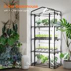 bstrip indoor greenhouse with grow light, 4x20w plant shown in use