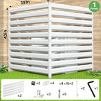 metal privacy fence screen, 42" h×38" w (1 shown in use