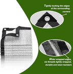 shade cloth-thickened and encrypted 80% aluminum shade cloth showing dimensions