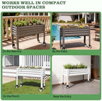 anleolife rolling elevated raised garden bed with wheels, package contents