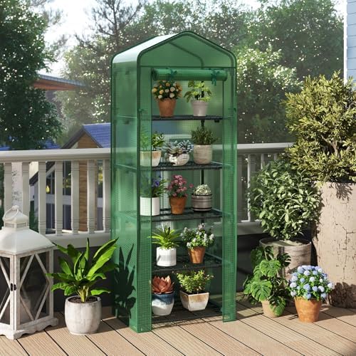 giantex mini greenhouse indoor outdoor, 27" x 19", view 9