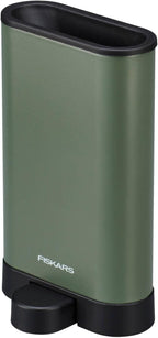 Fiskars Urban Plant Care Small Shears with Holder | For fine cuts on indoor plants, total length 17 cm, stainless steel/plastic, dark green/black, 1075315
