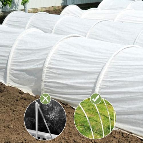 garden hoops 120pcs, sunwuk greenhouse hoops for 2.5-5.5ft, side view