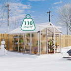 garvee 6x10 ft greenhouse - large aluminum greenhouses, package contents