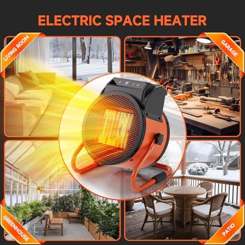 pasapair greenhouse heater with remote, 1500w fast heating, view 9