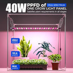 barrina cx60 indoor greenhouse with grow light 40w, front angle view