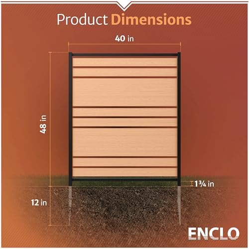 enclo vienna privacy screen, cedar vinyl diy no, package contents