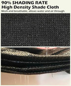 90% black shade cloth 10ft x 24ft heavy, side view