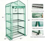 worth garden 4 tier mini greenhouse - 63'', package contents