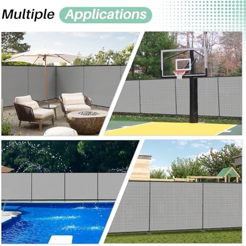 sunnyroyal 6' x 24' privacy fence screen panel shown in use