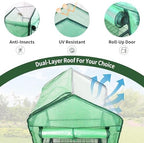 proworx 4 tier mini greenhouse for outdoor indoor, close-up detail