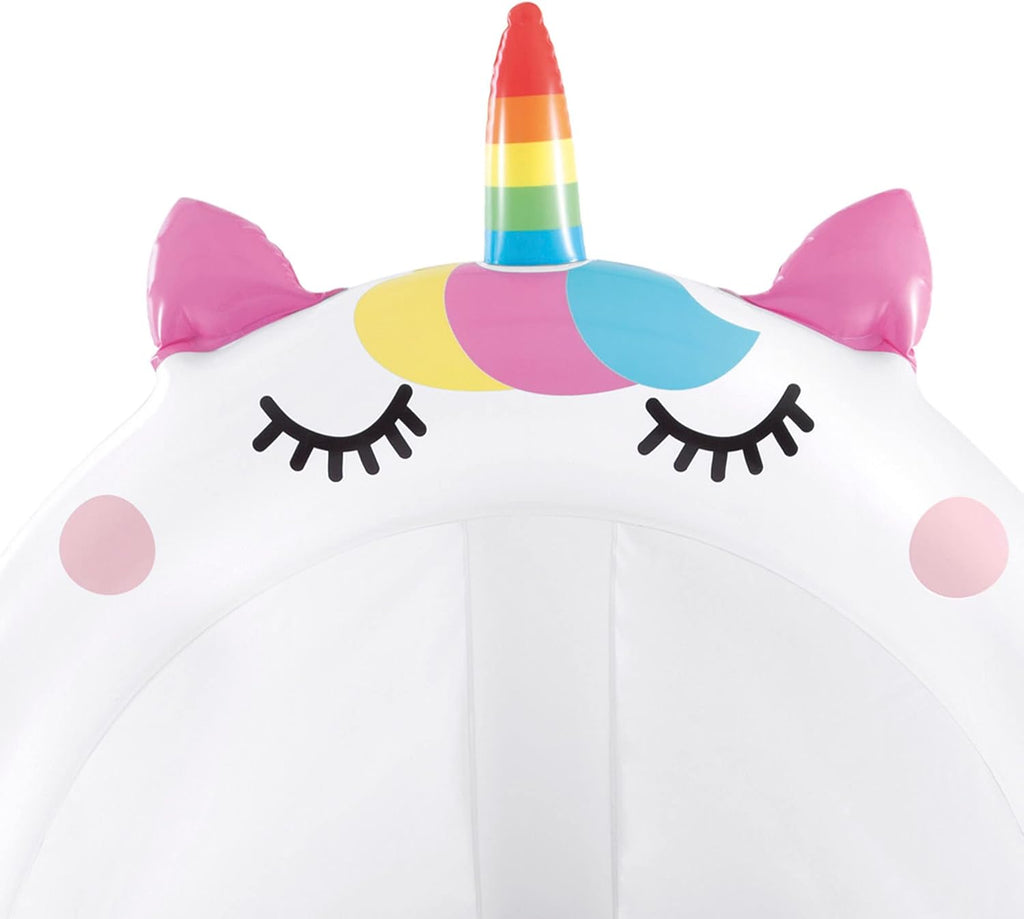 Intex 58438 Unicornium Inflatable Pool with Inflatable Ceiling and Floor, Baby Pool, Measures 40" in Diameter and 40" high, Includes Repair Patch, 45 Liter Capacity.