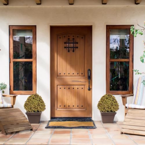 24" artificial boxwood fall topiary trees, faux plants shown in use