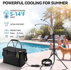 portable misting system, 20l bucket stand mister with on a desk or shelf