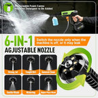 cordless portable washer, 1100 psi handheld washer battery, side view