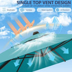 9' x 12' cantilever patio umbrella rectangle outdoor, side view