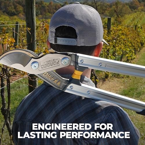 woodland tools co. pro series 32" forged lopper, close-up detail