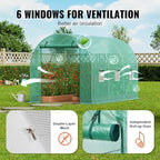 vevor walk-in tunnel greenhouse, 9.6x6.4x6.2 ft hoop house, package contents