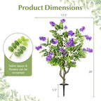 goplus 2 pack artificial locust flower trees, 39”, package contents