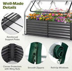 s afstar 3-in-1 raised garden bed with greenhouse, package contents