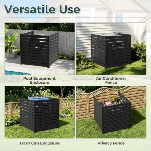 air conditioner fence, 50" w x 50" h, package contents