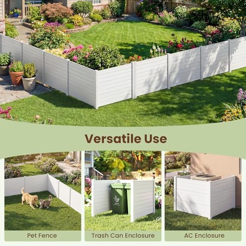 s afstar 3 panels outdoor privacy fence, 48”, package contents
