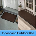 gorilla grip weathermax door mat, indoor outdoor, 72x24, view 9