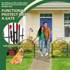 colrasn 15 panels no dig decorative garden dog, side view