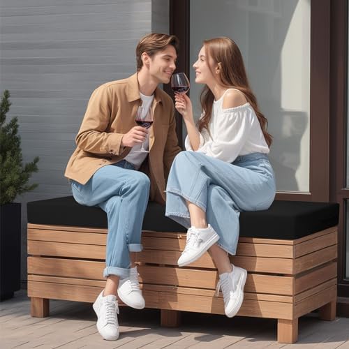 idee-home outdoor bench cushion waterproof shown in use