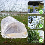 frost cloth plant freeze protection, 7x100 ft floating, close-up detail