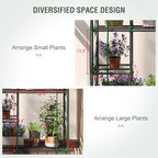4-tier mini greenhouse for outdoors, 40" x 18" showing dimensions