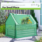 quictent raised garden bed with cover galvanized planter, package contents