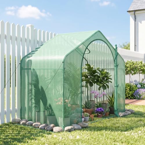 outsunny 6' x 3' x 5' portable walk-in, view 9