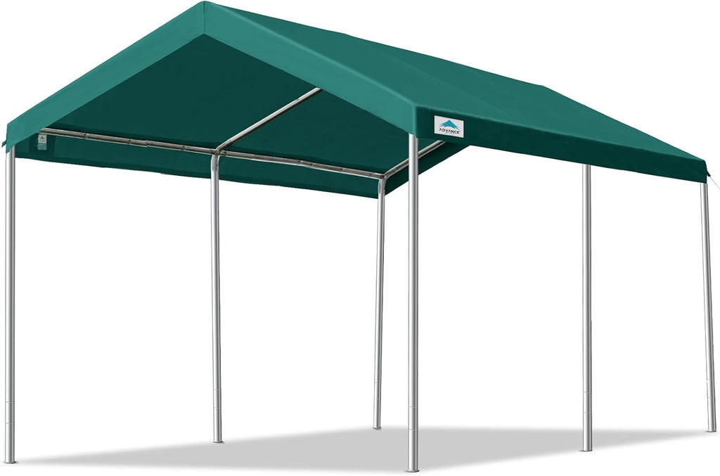 advance outdoor adjustable 10x15 ft heavy duty carport, main product view