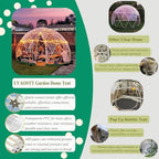 garden dome 12ft clear tent outdoor for garden, package contents