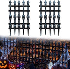 11.8 x 19.6 inch halloween wooden skull fence on a desk or shelf