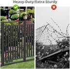 decorative garden fence metal dog fence outdoor for showing dimensions