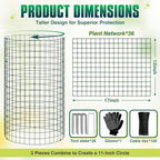 17" x 12" tall round plant cage, package contents