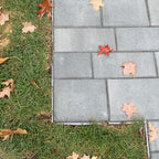 easyflex aluminum no-dig landscape edging for landscape or, front angle view